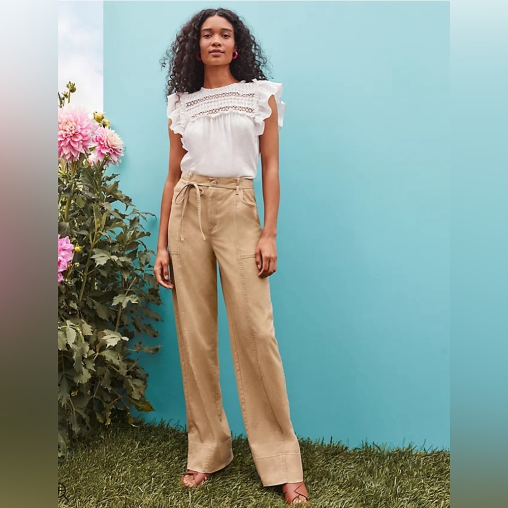 Stovepipe Pants in Twill NWT